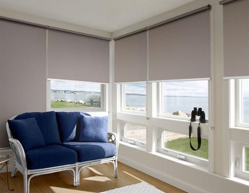 lockout roller blind in Adelaide home, made to measure window blinds with cordless blinds and stylish window treatments.