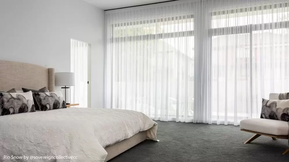 Adelaide curtain fabric Rio for blockout or sheer. Rio fabric for Adelaide curtains, suited to curtain Adelaide with blockout curtains, sheer curtains, curtains and blinds.